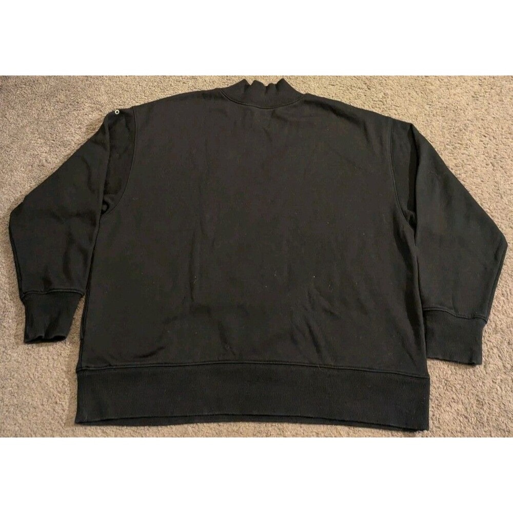 Alo Yoga Refresh Pullover Mock Neck Black Sweatshirt Women's Small - Picture 2 of 7